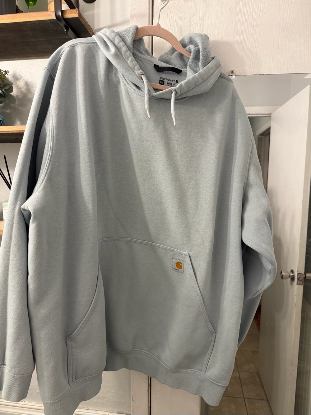 Carhartt Men’s Pale Blue Pullover Hoodie
